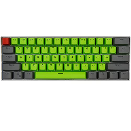 Sunzit Keycap Gaming, 61 Keycaps Backlight Mechanische Tastatur PBT Tastenkappe für GH60 / RK61 / ALT61 / Annie/Keyboard Poker Keys von Sunzit