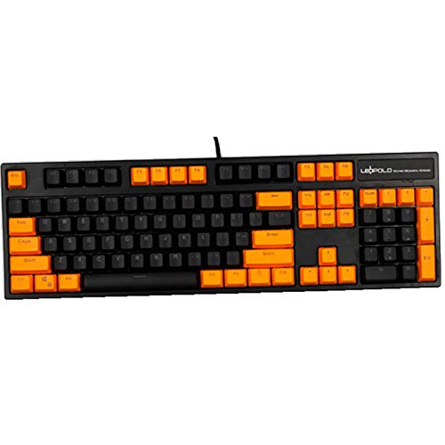 Sunzit Keycaps Gaming, 104 PBT Tasten Tastenkappen Mechanische Tastatur Double Backlit Word Transparent Color für Cherry MX (nur Keycaps von Sunzit