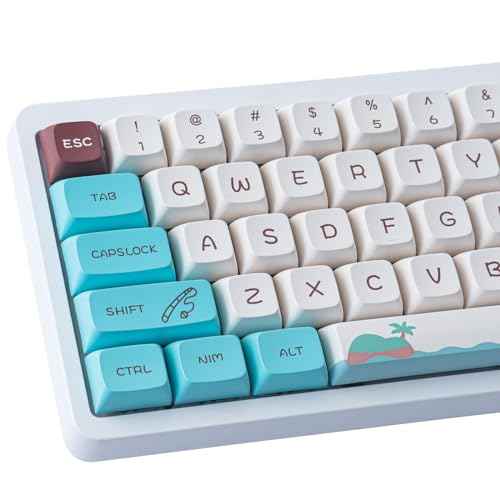 Sunzit PBT Keycaps, 147 Tasten, XDA-Profil-Farbsublimations-Tierfrost-Tastenkappen mit 7U-Leertaste für Cherry MX Switches, Mac, Windows, PC, mechanische Tastaturen von Sunzit