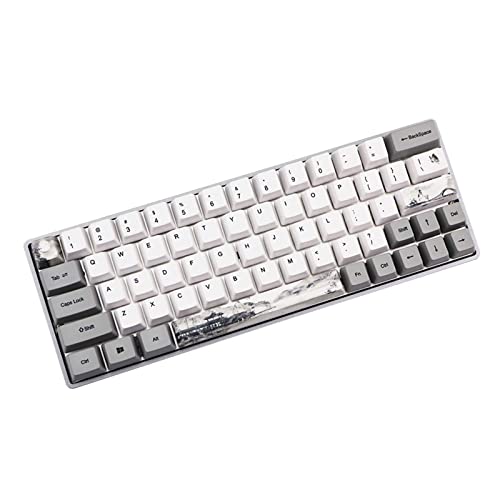 Sunzit Tastenkappen, 64 + 9 PBT-Tastenkappen, OEM-Profil, chinesischer Stil, vollständiges Set, PBT-Farbstoff-Sublimation, Tastenkappe für Cherry MX Switches mechanische Tastatur– Englisch von Sunzit