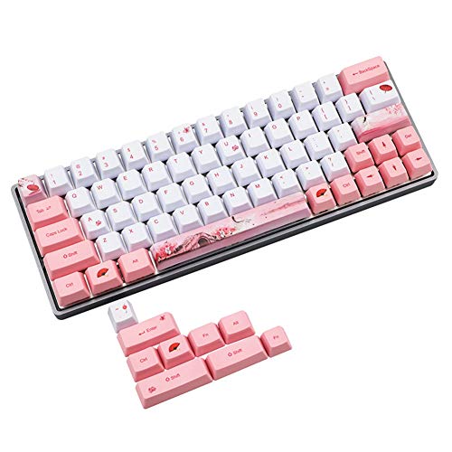 Sunzit Tastenkappen, 64 + 9 PBTTastenkappen, OEMProfil, chinesischer Stil, vollständiges Set, PBTFarbstoffSublimation, Tastenkappe für Cherry MX Switches mechanische Tastatur (nur Tastenkappen von Sunzit