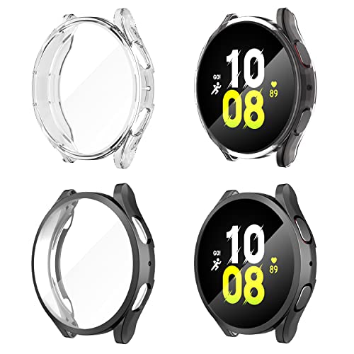 Diruite 4-Stück Schutzfolie für Samsung Galaxy Watch 5 44mm Schutzhülle, HD Stoßfestes Weiche TPU Hülle Vollschutz Displayschutzfolie für Samsung Galaxy Watch 5 44mm Screen Protector Case von Suoman