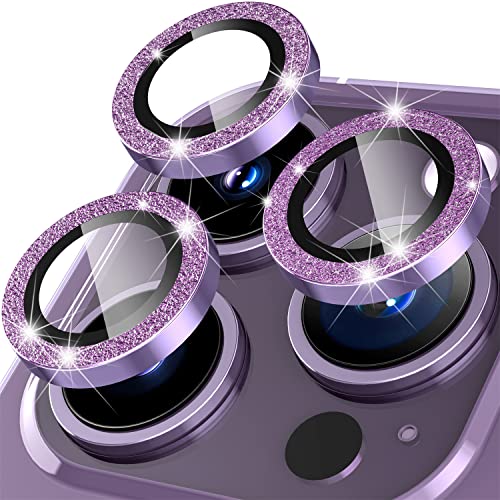 Diruite Kamera Linse Schutzfolie für iPhone 14 Pro/14 Pro Max Kameraschutz,HD Glas+Aluminiumring Kameraschutz für iPhone 14 Pro/14 Pro Max Camera Protector von Suoman