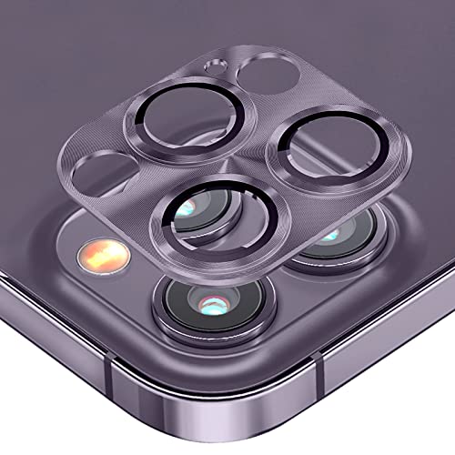 Diruite Kameraschutz für iPhone 14 Pro/14 Pro Max Kamera Linse Schutzfolie,HD 360°Schutz Glas mit Aluminium Rand Kamera Linse Schutzfolie für iPhone 14 Pro/Pro Max Camera Protector von Suoman