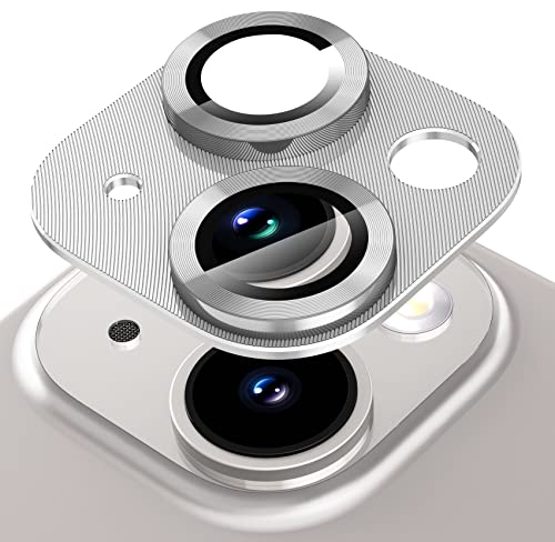 Diruite Kameraschutz für iPhone 14/14 Plus Kamera Linse Schutzfolie,Ultradünne HD 360°Schutz Glas mit Aluminium Rand Kamera Linse Schutzfolie für iPhone 14/14 Plus Camera Protector von Suoman