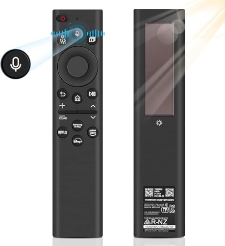 Ersatz Fernbedienung für Samsung,BN59-01432A Solar Charging Sprachfernbedienung für Samsung Smart TV,Universal für Sam-Sung TVs-Fernbedienungen Neo LED Smart 4K HD TV White Ersatz Fernbedienung für Samsung,BN59-01432A Solar Charging Sprachfernbedienung für Samsung Smart TV,Universal für Sam-Sung TVs-Fernbedienungen Neo LED Smart 4K HD TV White von Suoxiom