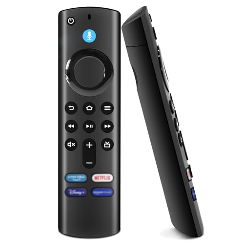 Suoxiom Ersatz Sprachfernbedienung (3rd Gen) mit Fernbedienung ersatz für AMZ Smart Tvs (4k, 2nd Gen, 3rd Gen, Lite) s-tick, für AMZ Smart Tvs Cube (2nd Gen, 3rd Gen) von Suoxiom