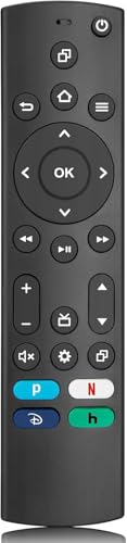 Ersatz Sprachfernbedienung (3rd Gen) mit Fernbedienung ersatz für AMZ Smart Tvs (4k, 2nd Gen, 3rd Gen, Lite) s-tick, für AMZ Smart Tvs Cube (2nd Gen, 3rd Gen) von Suoxiom