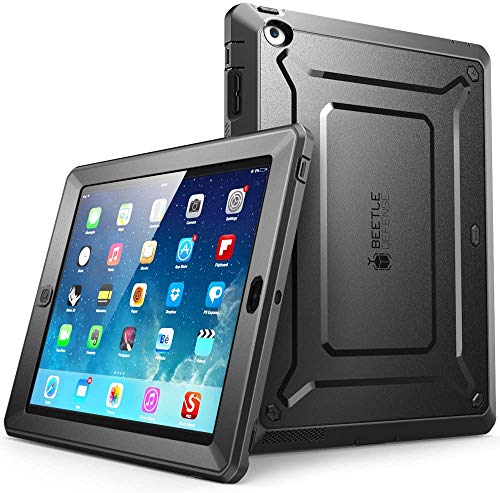 SUPCASE Apple iPad 4 / 3 / 2 Hülle 360 Grad Schutzhülle Bumper Case Rugged Cover [Unicorn Beetle PRO] mit eingebautem Displayschutz (Schwarz) von SupCase