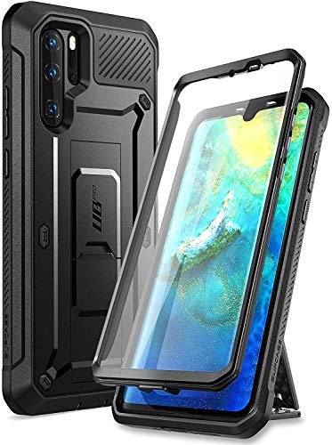 SUPCASE Huawei P30 Pro Hülle 360 Grad Schutzhülle Robust Handyhülle Bumper Case Cover [Unicorn Beetle Pro] mit Integriertem Displayschutz und Ständer für 6.47 Zoll 2019 (Schwarz) von SupCase