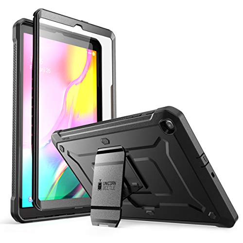 SUPCASE Hülle für Samsung Galaxy Tab A 10.1 2019 Schutzhülle 360 Grad Case Robust Cover [Unicorn Beetle Pro] mit Integriertem Displayschutz und Ständer (Schwarz) von SupCase