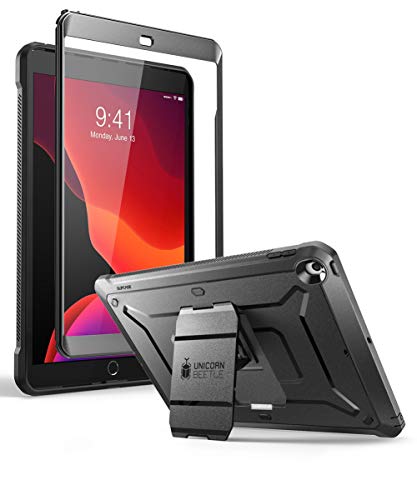 SUPCASE Hülle für iPad 9th/8th/7th 2021/2020/2019 iPad 10.2'' Case Bumper Schutzhülle 360 Grad Cover [Unicorn Beetle Pro] mit Displayschutz, Schwarz von SUPCASE