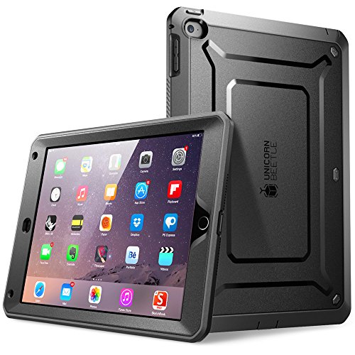 SUPCASE Hülle für iPad Air 2 Case 2. Generation 360 Grad Schutzhülle Robust Cover [Unicorn Beetle PRO] mit integriertem Displayschutz 2014 Ausgabe, Schwarz von SupCase