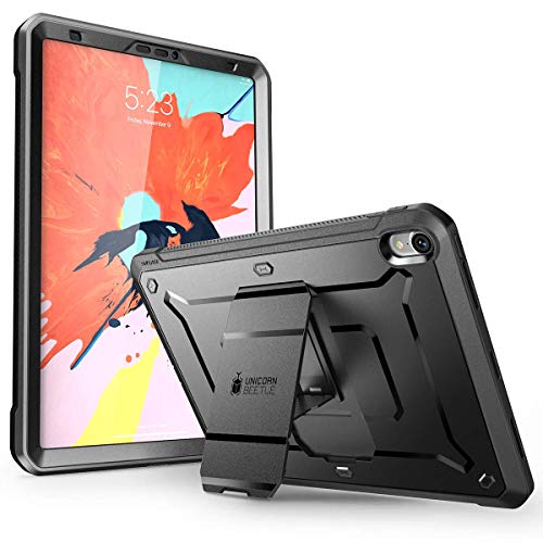 SUPCASE Hülle für iPad Pro 11 Zoll 2018 Case 360 Grad Schutzhülle Cover [Unicorn Beetle PRO] mit eingebautem Displayschutz und Ständer, Nicht kompatibel mit Apple Pencil (Schwarz) von SupCase