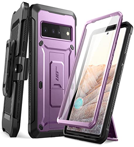 SUPCASE Outdoor Hülle für Google Pixel 6 Pro (6.7'') 360 Grad Handyhülle Bumper Case Robust Schutzhülle Cover [Unicorn Beetle Pro] mit Displayschutz und Gürtelclip 2021 Ausgabe (Lila) von SUPCASE