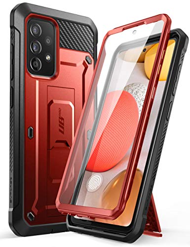 SUPCASE Outdoor Hülle für Samsung Galaxy A52/A52s 5G Handyhülle Bumper Case 360 Grad Schutzhülle Cover [Unicorn Beetle Pro] mit Integriertem Displayschutz (Rot) von SupCase