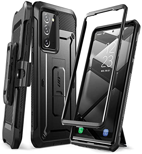 SUPCASE Outdoor Hülle für Samsung Galaxy Note 20 (6.7") Handyhülle Bumper Case Rugged Schutzhülle Cover [Unicorn Beetle Pro] OHNE Displayschutz mit Gürtelclip und Ständer, Schwarz von SupCase