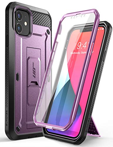 SUPCASE Outdoor Hülle für iPhone 12 Mini (5.4") Handyhülle 360 Grad Case Bumper Schutzhülle Cover [Unicorn Beetle Pro] mit Displayschutz 2020, Lila von SupCase