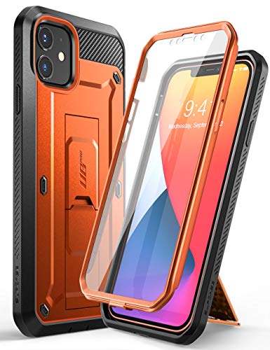 SUPCASE Outdoor Hülle für iPhone 12 Mini (5.4") Handyhülle 360 Grad Case Bumper Schutzhülle Cover [Unicorn Beetle Pro] mit Displayschutz 2020, Orange von SupCase