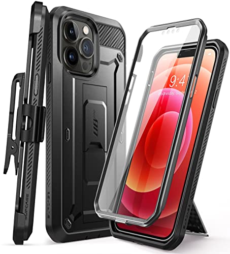 SUPCASE Outdoor Hülle für iPhone 13 Pro Max (6.7") Handyhülle 360 Grad Case Bumper Schutzhülle Cover [Unicorn Beetle Pro] mit Displayschutz 2021 (Schwarz) von SupCase