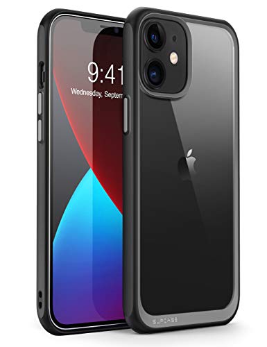 SUPCASE Slim Hülle für iPhone 12 Mini (5.4") Case Premium Handyhülle Transparent Schutzhülle Dünn Backcover [Unicorn Beetle Style] 2020, Schwarz von SupCase