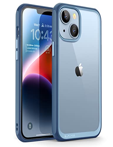 SUPCASE Slim Hülle für iPhone 14 / iPhone 13 (6.1") Case Premium Handyhülle Transparent Schutzhülle Dünn Backcover [Unicorn Beetle Style] 2022 Ausgabe (Blau) von SupCase