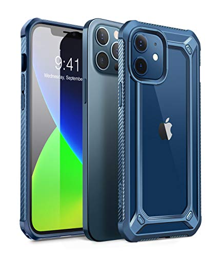 SUPCASE Unicorn Beetle EXO Series Hülle für iPhone 12 / iPhone 12 Pro (2020 Release) 6,1 Zoll, Premium Hybrid Schutzhülle Klar Bumper Case (Aqua) von SupCase