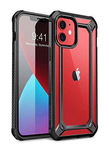 SUPCASE Unicorn Beetle EXO Series Hülle für iPhone 12 Mini (2020 Release) 5,4 Zoll, Premium Hybrid Schutzhülle Clear Bumper Case (Schwarz) von SupCase