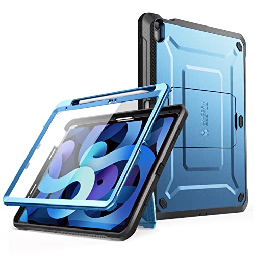 SUPCASE Unicorn Beetle Pro Hülle für iPad 10.9" (2022), Bumper Case 360 Grad Schutzhülle Cover mit integrierter Displayschutzfolie und Ständer für iPad 10th Generation (Blau) von SupCase