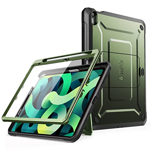 SUPCASE Unicorn Beetle Pro Hülle für iPad 10.9" (2022), Bumper Case 360 Grad Schutzhülle Cover mit integrierter Displayschutzfolie und Ständer für iPad 10th Generation (Grün) von SupCase