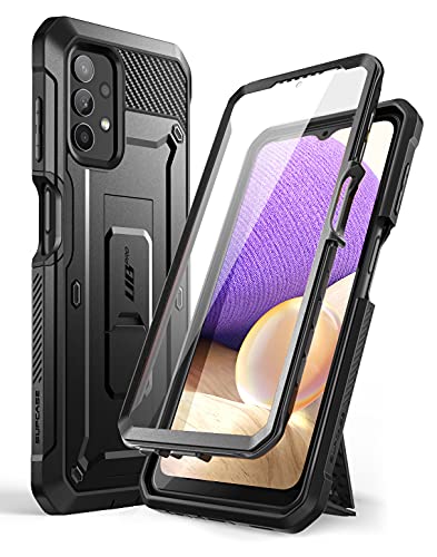 SUPCASE Unicorn Beetle Pro Series Full-Body Dual Layer Rugged Holster & Kickstand Case mit integriertem Displayschutz Case für Samsung Galaxy A32 5G (2020 Release), Schwarz von SupCase