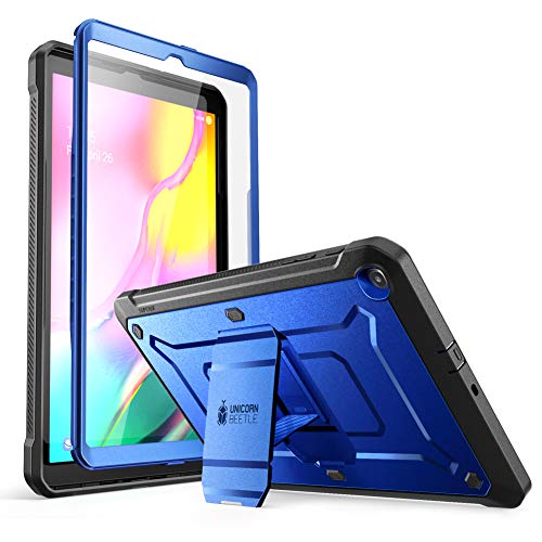SUPCASE Schutzhülle für Galaxy Tab A 10.1 mit Displayschutzfolie (Unicorn Beetle Pro), integrierter Ständer, robuste, robuste Tablet-Schutzhülle für Samsung Galaxy Tab A 10.1 (2019), Dunkelblau von SupCase