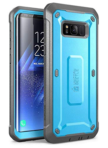 SUPCASE Unicorn Beetle Shield Rugged Holster Case für Samsung Galaxy S8, Blau/Schwarz von SupCase