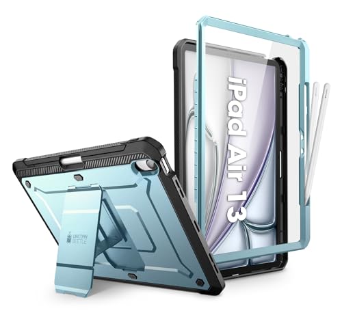 SUPCASE für iPad Air 13 Zoll Hülle M3/M2 (2025/2024), Bumper Case 360 Grad Schutzhülle Cover [Unicorn Beetle Pro] mit Displayschutz & Stifthalter & Ständer für für iPad Air 13 Zoll (Blau) von SupCase