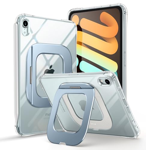 SUPCASE für iPad mini 7 A17 Pro 2024 Hülle mit Ständer Kratzfest Case [Unterstützt das Laden des Apple Pencil] Durchsichtig Schutzhülle Schlank Cover (UBPrism) für iPad mini 7th/6th 8.3 Zoll (Blau) von SupCase