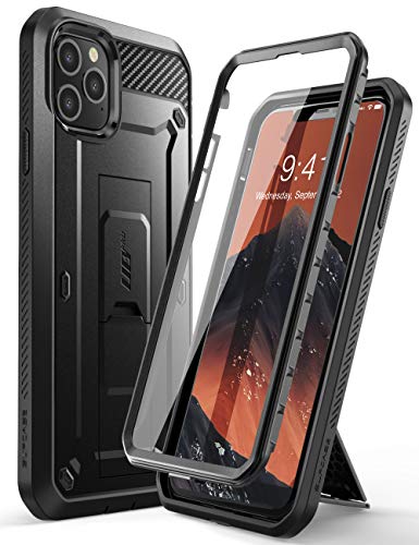 SUPCASE iPhone 11 Pro Max Hülle 360 Grad Handyhülle Outdoor Case Bumper Schutzhülle Full Cover [Unicorn Beetle Pro] mit Integriertem Displayschutz und Gürtelclip 6.5 Zoll 2019 Ausgabe (Schwarz) von SupCase