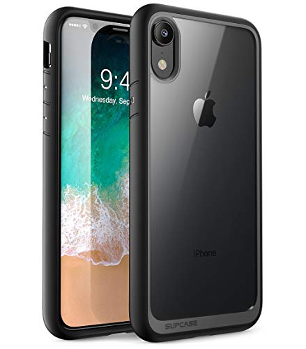 SUPCASE iPhone XR Hülle Hybrid Handyhülle Premium Case Transparent Schutzhülle Backcover [Unicorn Beetle Style] für Apple iPhone XR 6.1 Zoll 2018 (Schwarz) von SupCase