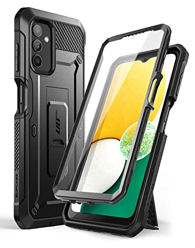 SupCase Outdoor Hülle für Samsung Galaxy A13 Handyhülle Bumper Case 360 Grad Schutzhülle Cover [Unicorn Beetle Pro] mit Integriertem Displayschutz (Schwarz) von SupCase
