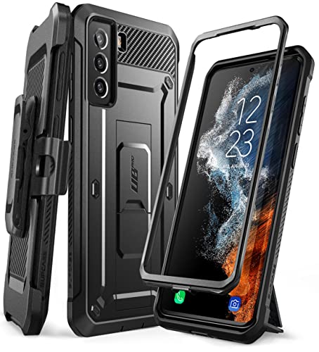 SupCase Outdoor Hülle für Samsung Galaxy S22+ Plus (6.6") 5G Handyhülle Bumper Case Rugged Schutzhülle Cover [Unicorn Beetle Pro] OHNE Displayschutz mit Gürtelclip und Ständer 2022 Ausgabe(Schwarz) von SupCase