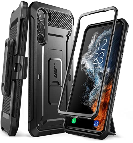 SupCase Outdoor Hülle für Samsung Galaxy S23+Plus 5G Handyhülle Bumper Case Rugged Schutzhülle Cover [Unicorn Beetle Pro] OHNE Displayschutz mit Gürtelclip und Ständer 2023 Ausgabe (Schwarz) von SupCase