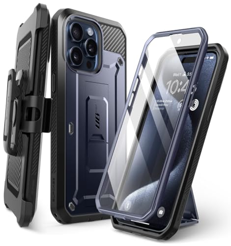 SupCase Outdoor Hülle für iPhone 15 Pro Max (6.7") Handyhülle 360 Grad Case Bumper Schutzhülle Cover [Unicorn Beetle Pro] mit Displayschutz 2023 Ausgabe, Mountain von SupCase