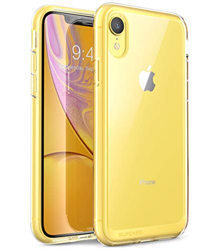 SupCase iPhone XR Hülle Hybrid Handyhülle Premium Case Transparent Schutzhülle Backcover [Unicorn Beetle Style] für iPhone XR (6.1 Zoll) 2018 (Transparent) von SupCase