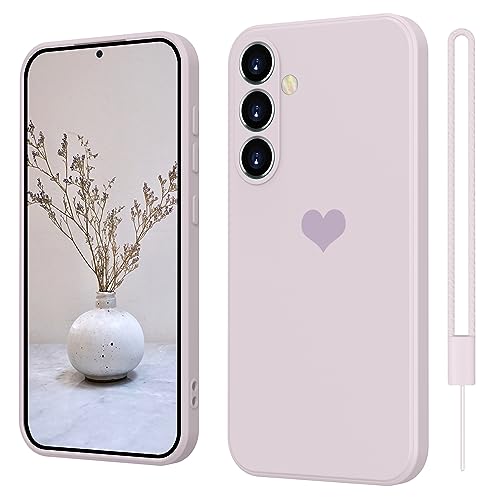 Samsung Galaxy S23 FE Hülle Silikon Case mit Herz, SupVict Hanyhülle Samsung Galaxy S23 FE mit Microfiber, Kratzfeste Rundumschutz Case Stoßfest Slim Hülle für Samsung S23 FE 5G 2023 Lila Samsung Galaxy S23 FE Hülle Silikon Case mit Herz, SupVict Hanyhülle Samsung Galaxy S23 FE mit Microfiber, Kratzfeste Rundumschutz Case Stoßfest Slim Hülle für Samsung S23 FE 5G 2023 Lila von SupVict