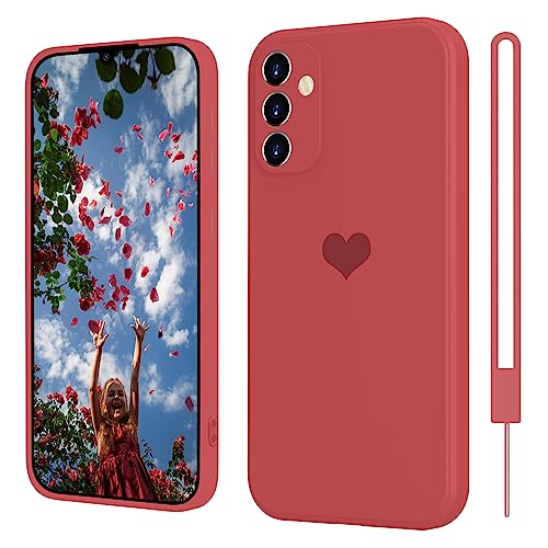SupVict Samsung Galaxy A34 5G Hülle Silikon Case mit Herz, Hanyhülle Samsung Galaxy A34 5G Dünn mit Microfiber, Kratzfeste Rundumschutz Case Stoßfest Slim Hülle für Samsung Galaxy A34 5G 6.6'' Rot SupVict Samsung Galaxy A34 5G Hülle Silikon Case mit Herz, Hanyhülle Samsung Galaxy A34 5G Dünn mit Microfiber, Kratzfeste Rundumschutz Case Stoßfest Slim Hülle für Samsung Galaxy A34 5G 6.6'' Rot von SupVict