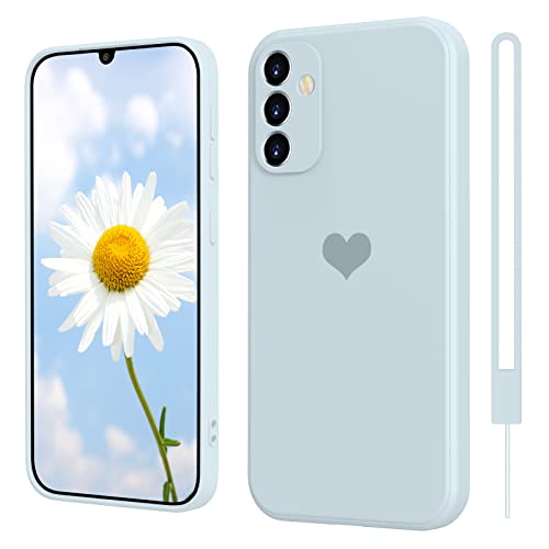 SupVict Samsung Galaxy A34 5G Hülle Silikon mit Herz, Hanyhülle Samsung Galaxy A34 5G Dünn mit Microfiber, Kratzfeste Rundumschutz Case Stoßfest Slim Hülle für Samsung Galaxy A34 5G 6.6'' Hell Blau SupVict Samsung Galaxy A34 5G Hülle Silikon mit Herz, Hanyhülle Samsung Galaxy A34 5G Dünn mit Microfiber, Kratzfeste Rundumschutz Case Stoßfest Slim Hülle für Samsung Galaxy A34 5G 6.6'' Hell Blau von SupVict