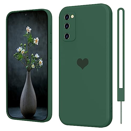 SupVict Samsung Galaxy S20 FE Hülle Silikon Case mit Herz, Hanyhülle Samsung Galaxy S20 FE mit Microfiber, Kratzfeste Rundumschutz Case Stoßfest Slim Hülle für Samsung S20 FE 4G 5G Grün SupVict Samsung Galaxy S20 FE Hülle Silikon Case mit Herz, Hanyhülle Samsung Galaxy S20 FE mit Microfiber, Kratzfeste Rundumschutz Case Stoßfest Slim Hülle für Samsung S20 FE 4G 5G Grün von SupVict