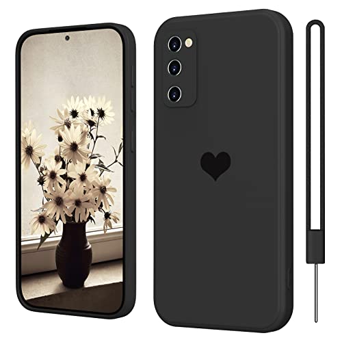 SupVict Samsung Galaxy S20 FE Hülle Silikon Case mit Herz, Hanyhülle Samsung Galaxy S20 FE mit Microfiber, Kratzfeste Rundumschutz Case Stoßfest Slim Hülle für Samsung S20 FE 4G 5G Schwarz SupVict Samsung Galaxy S20 FE Hülle Silikon Case mit Herz, Hanyhülle Samsung Galaxy S20 FE mit Microfiber, Kratzfeste Rundumschutz Case Stoßfest Slim Hülle für Samsung S20 FE 4G 5G Schwarz von SupVict