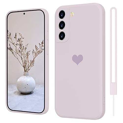 SupVict Samsung Galaxy S21 FE Hülle Silikon Case mit Herz, Hanyhülle Samsung Galaxy S21 FE, Kratzfeste Rundumschutz Case Stoßfest Slim Hülle für Samsung S21 FE Hell Lila SupVict Samsung Galaxy S21 FE Hülle Silikon Case mit Herz, Hanyhülle Samsung Galaxy S21 FE, Kratzfeste Rundumschutz Case Stoßfest Slim Hülle für Samsung S21 FE Hell Lila von SupVict