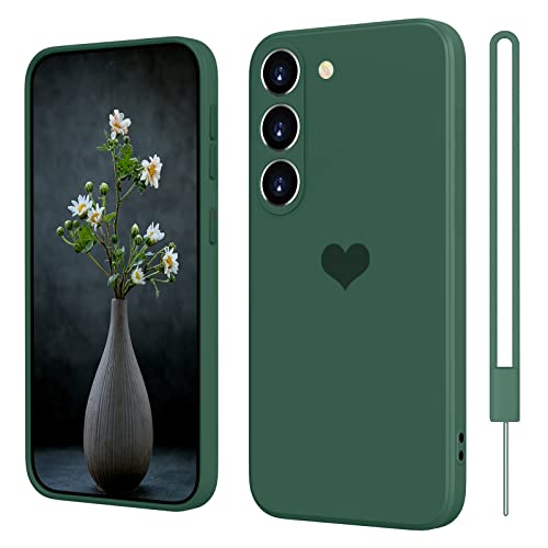 SupVict Samsung Galaxy S23 5G Hülle Silikon Case Liebesherz, Hanyhülle Samsung Galaxy S23 Dünn mit Microfiber, Kratzfeste Rundumschutz Case Stoßfest Slim Hülle für Samsung Galaxy S23 6.1'' Grün SupVict Samsung Galaxy S23 5G Hülle Silikon Case Liebesherz, Hanyhülle Samsung Galaxy S23 Dünn mit Microfiber, Kratzfeste Rundumschutz Case Stoßfest Slim Hülle für Samsung Galaxy S23 6.1'' Grün von SupVict