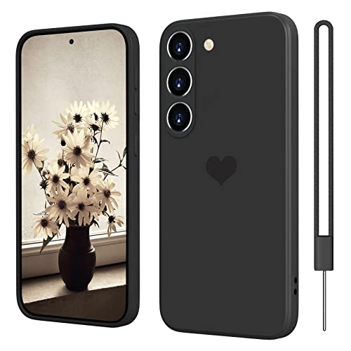 SupVict Samsung Galaxy S23 Hülle Silikon Case mit Herz, Hanyhülle Samsung Galaxy S23 Dünn mit Microfiber, Kratzfeste Rundumschutz Case Stoßfest Slim Hülle für Samsung Galaxy S23 6.1'' Schwarz SupVict Samsung Galaxy S23 Hülle Silikon Case mit Herz, Hanyhülle Samsung Galaxy S23 Dünn mit Microfiber, Kratzfeste Rundumschutz Case Stoßfest Slim Hülle für Samsung Galaxy S23 6.1'' Schwarz von SupVict